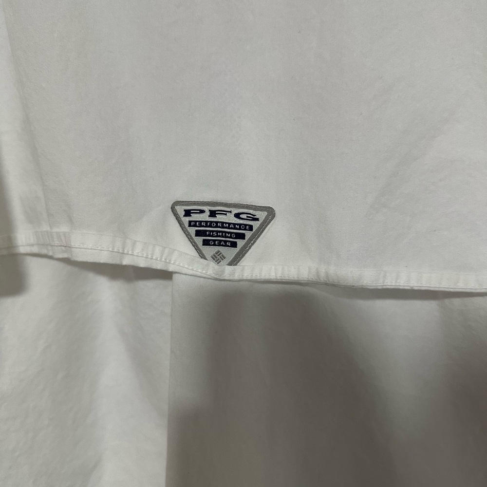 Columbia Men's Casual White Button Down Fishing Gear shirt. 3XL - Picture 5 of 5